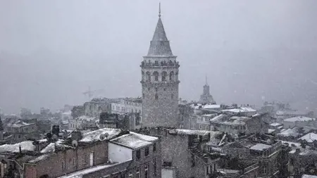 بدء تساقط الثلوج في وسط مدينة اسطنبول بدء تساقط الثلوج في وسط مدينة اسطنبول