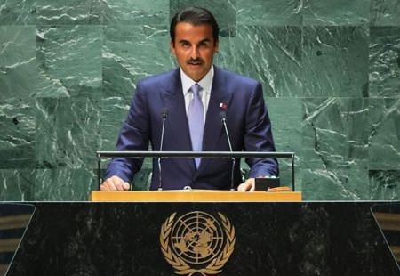 أمير قطر:" لا يجوز التسليم بالظلم الواقع على الشعب السوري كأنه قدر"
