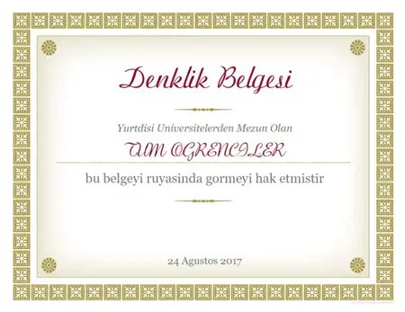 كل ما يخص معادلة "الشهادات الجامعية" في تركيا كل ما يخص معادلة "الشهادات الجامعية" في تركيا