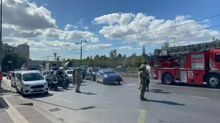 اندلاع حريق في ترامفاي توبكابي بإسطنبول