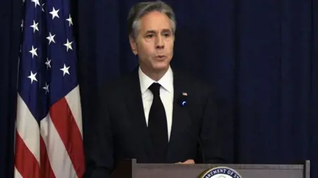 وزير الخارجية الأمريكي يصل إلى كييف وزير الخارجية الأمريكي يصل إلى كييف