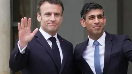 الرئيس الفرنسي ورئيس الوزراء البريطاني يناقشان آخر التطورات في غزة الرئيس الفرنسي ورئيس الوزراء البريطاني يناقشان آخر التطورات في غزة