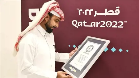مشجع قطري يدخل موسوعة غينيس بهذا الإنجاز غير المسبوق مشجع قطري يدخل موسوعة غينيس بهذا الإنجاز غير المسبوق