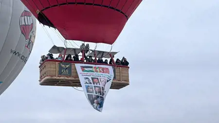 مناطيد كابادوكيا .. في السماء من أجل غزة مناطيد كابادوكيا .. في السماء من أجل غزة