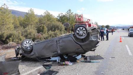 حادث سير مروع في بوردور جنوب غرب تركيا 