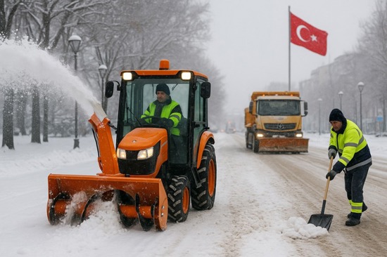 خدمات البلديات في أنقرة وإسطنبول مع دخول الشتاء