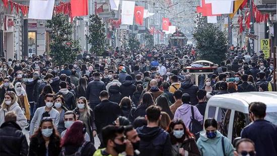كم بلغ عدد سكان تركيا؟