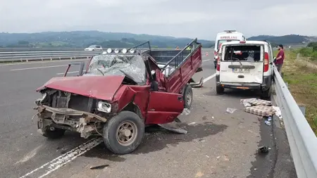 حادث متسلسل على طريق شمال مرمرة السريع في إسطنبول حادث متسلسل على طريق شمال مرمرة السريع في إسطنبول