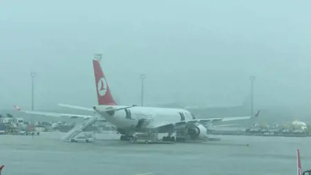تركيا..الضباب يعيق حركة الطيران في البحر الأسود تركيا..الضباب يعيق حركة الطيران في البحر الأسود