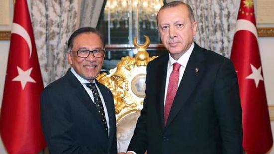 أردوغان يجري محادثة هاتفية مع رئيس الوزراء الماليزي