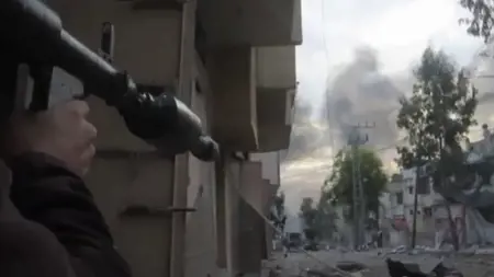 كتائب القسام وسرايا القدس ينصبان كمين لكتيبة إسرائيلية ويهاجمانها من نقطة صفر كتائب القسام وسرايا القدس ينصبان كمين لكتيبة إسرائيلية ويهاجمانها من نقطة صفر