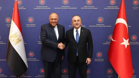 أبرز الملفات المتناولة خلال اجتماع وزير الخارجية التركي بنظيره المصري أبرز الملفات المتناولة خلال اجتماع وزير الخارجية التركي بنظيره المصري