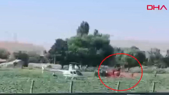تحطّم مروحية تدريب في أنقرة وإصابة شخصَين