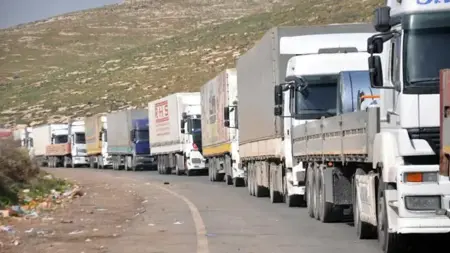 زيادة بنسبة 60% في عدد رحلات النقل البري من تركيا إلى سوريا خلال 2025