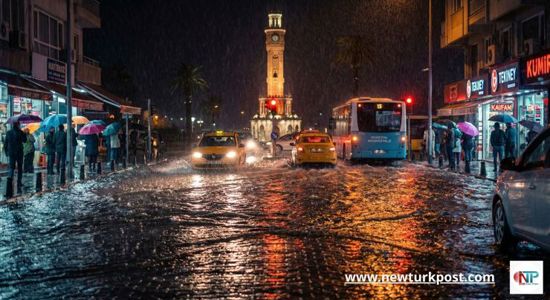 إزمير تغرق.. السيول تشل الحركة وتحول الشوارع إلى "بحيرات"