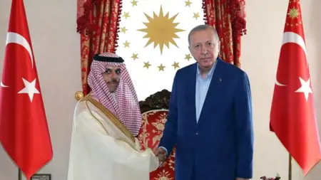 أردوغان يستقبل وزير الخارجية السعودي أردوغان يستقبل وزير الخارجية السعودي