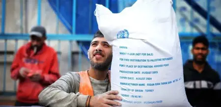ارتفاع كبير في سعر الطحين يصل الى 150 دولار بقطاع غزة ارتفاع كبير في سعر الطحين يصل الى 150 دولار بقطاع غزة