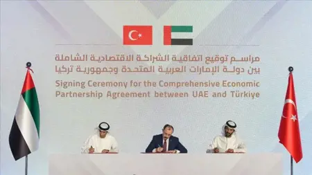 اتفاقية شراكة اقتصادية بين تركيا والإمارات توفر آلاف الوظائف في البلدين  اتفاقية شراكة اقتصادية بين تركيا والإمارات توفر آلاف الوظائف في البلدين