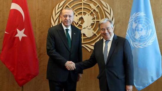  أردوغان يناقش التطورات في القدس مع الأمين العام للأمم المتحدة 
