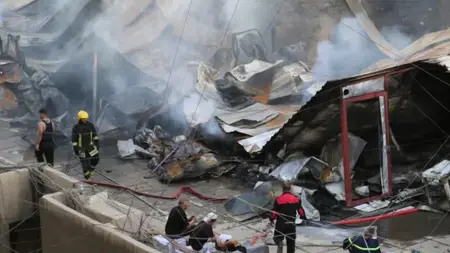 حريق مهول يلتهم أكبر أسواق العراق حريق مهول يلتهم أكبر أسواق العراق