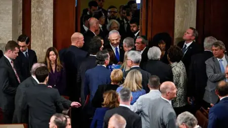 أردوغان يعلق على احتفاء نواب الكونجرس الأمريكي بنتنياهو أردوغان يعلق على احتفاء نواب الكونجرس الأمريكي بنتنياهو