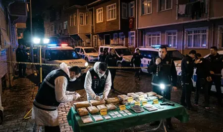 عملية كبيرة للمخدرات في إسطنبول