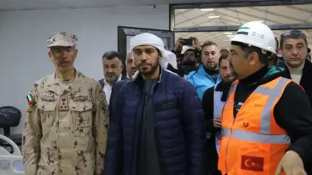 افتتاح المستشفى الميداني الثاني الذي انشأته الإمارات في ولاية هاتاي التركية افتتاح المستشفى الميداني الثاني الذي انشأته الإمارات في ولاية هاتاي التركية