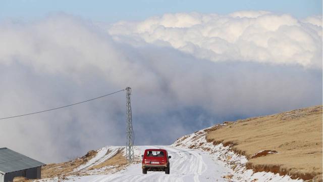 صور الثلوج تغطي منطقة موش التركية .